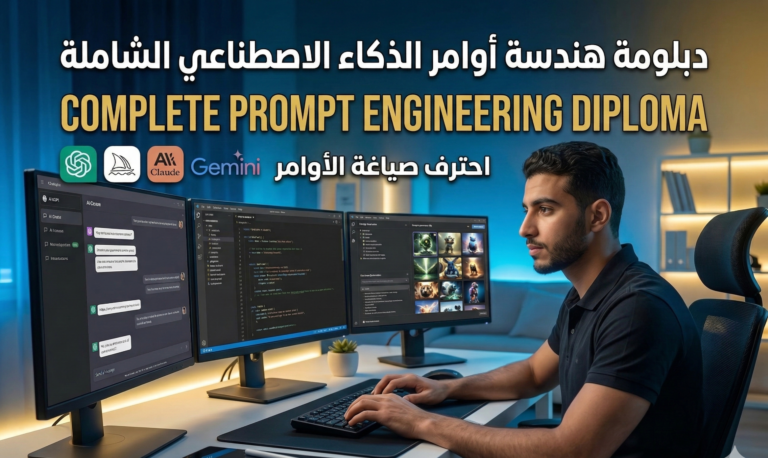 دبلومة هندسة أوامر الذكاء الاصطناعي الشاملة