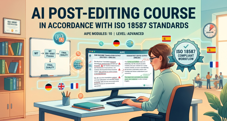 AI Post-Editing Course in Accordance with ISO 18587 Standards